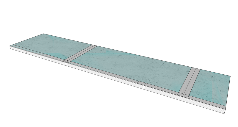 Apply the fibreglass mesh tape