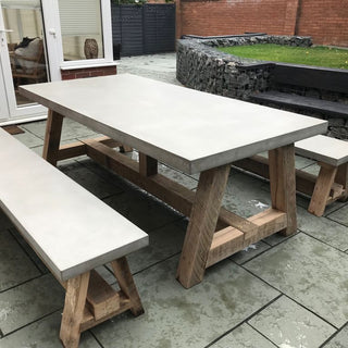 Question of the Week: How to Make a Sage Green Outdoor Concrete Table