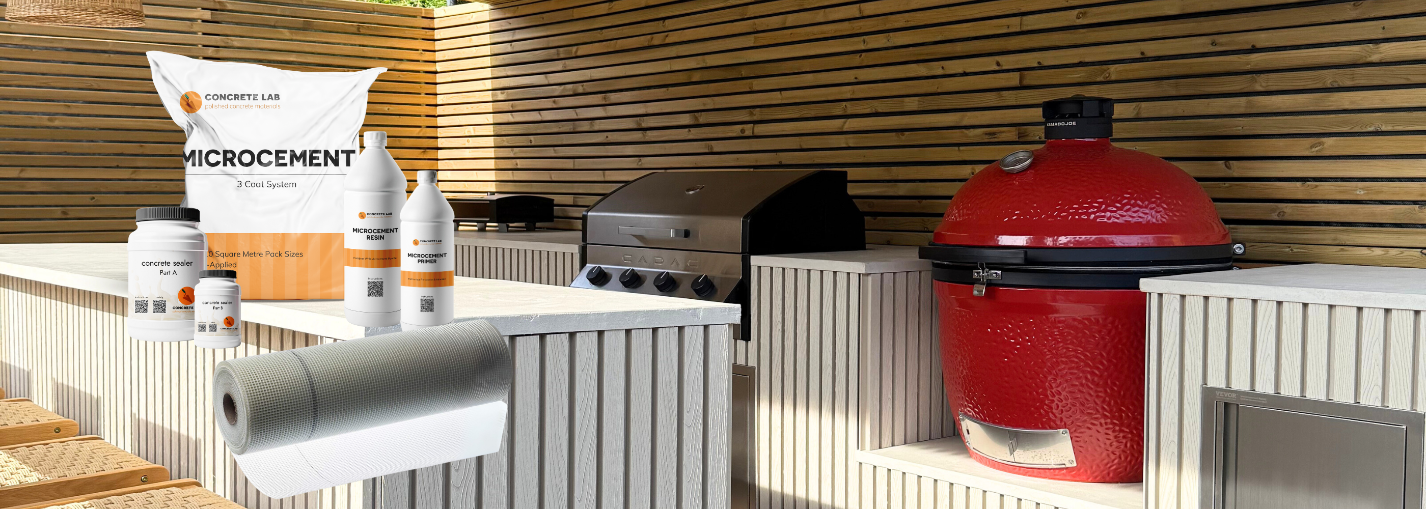 Outdoor Microcement Worktop Kits for Amazing Outdoor Spaces – Concrete Lab