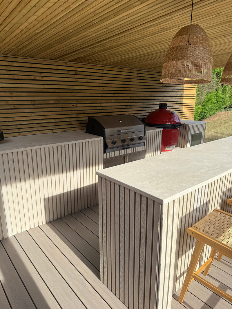 Microcement Outdoor Kitchen