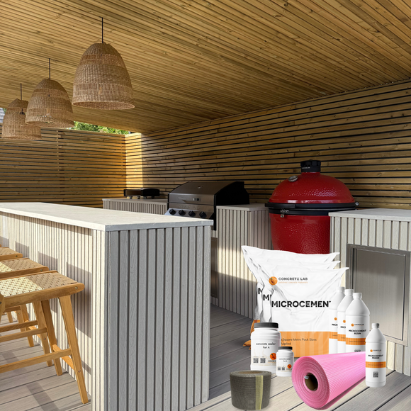 Microcement Outdoor Worktop Kit | 5m² & 10m² | Concrete Lab