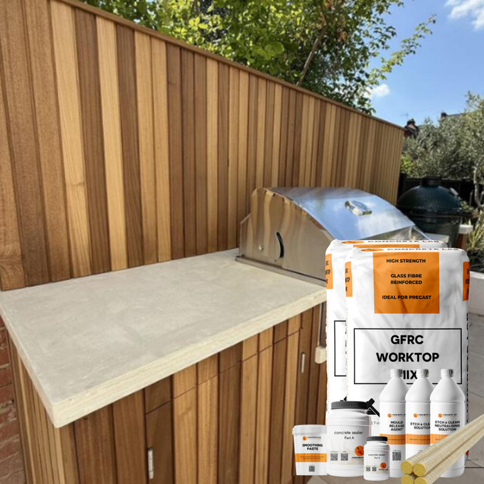 Precast Concrete Worktop Kit — Large (Up to 3 sqm)
