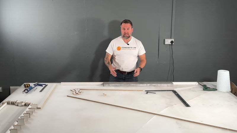 Building a precast concrete worktop mould