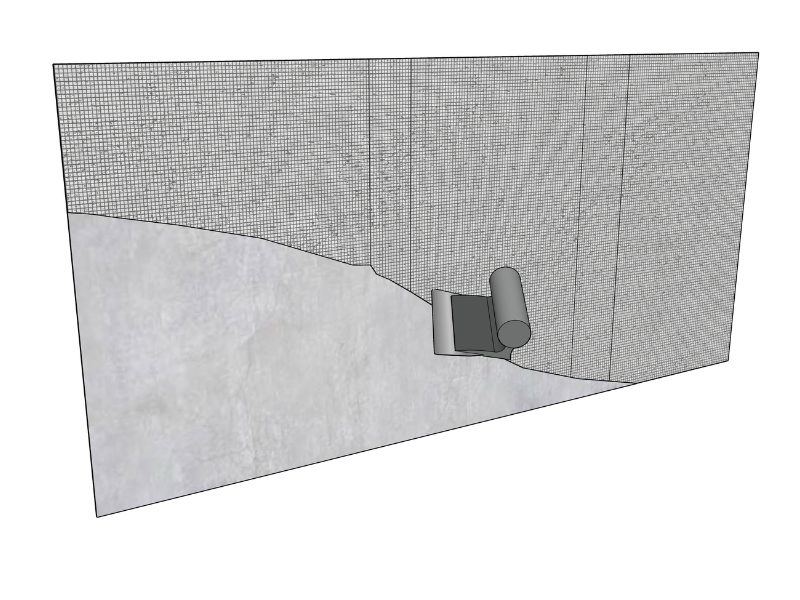 Apply microcement coats 2 and 3